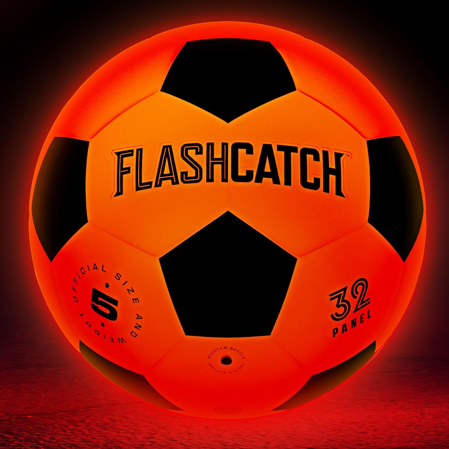 Light Up Soccer Ball - Glow in the Dark - NO 5 - Sports Gear Gifts for Boys & Girls 8-15+ Year Old - Kids, Teens Gift Birthday Ideas - Cool Boy Toys Ages 8 to 15 Glowing Night Activity